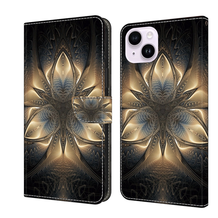 Crystal 3D Shockproof Protective Leather Phone Case, For iPhone 14 Pro, For iPhone 15 Plus