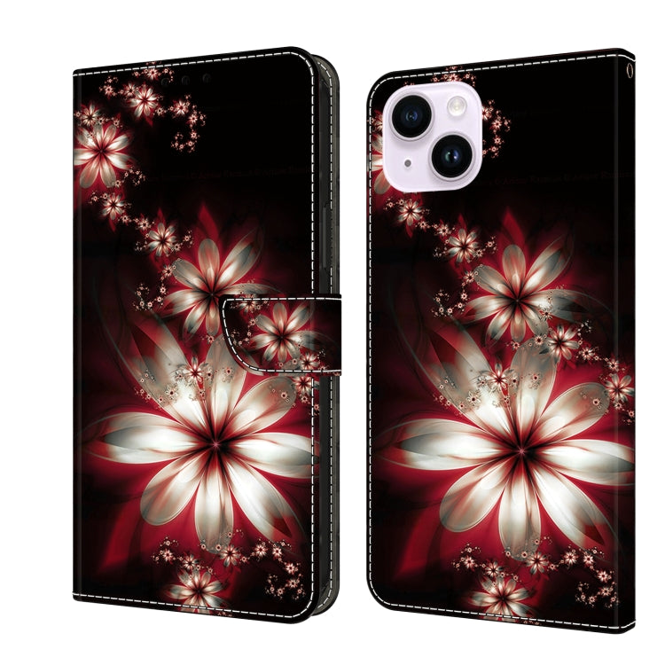 Crystal 3D Shockproof Protective Leather Phone Case, For iPhone 14 Pro, For iPhone 15 Plus