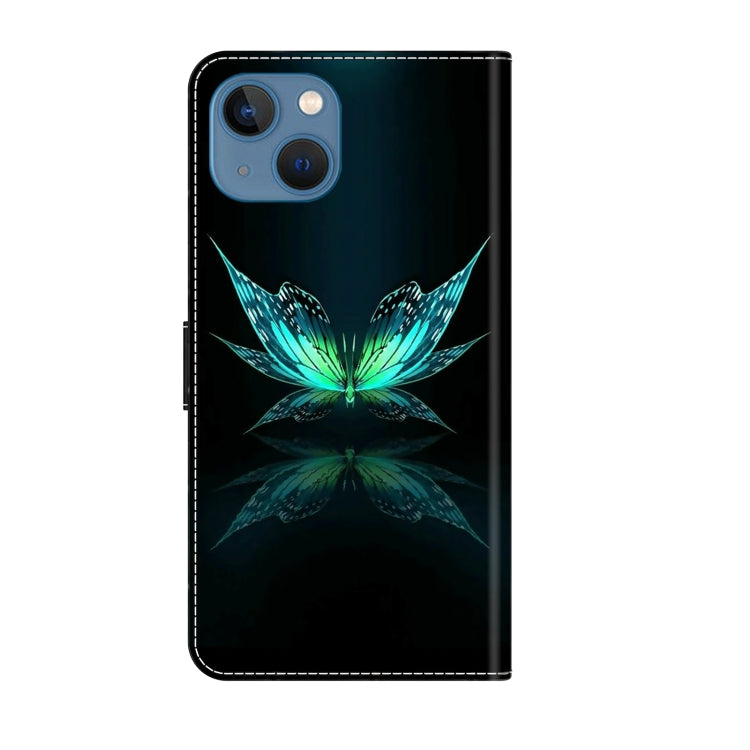 Crystal 3D Shockproof Protective Leather Phone Case, For iPhone 15, For iPhone 14 Pro Max