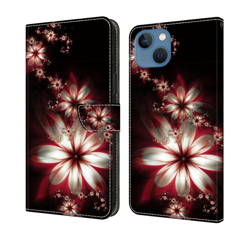 Crystal 3D Shockproof Protective Leather Phone Case, For iPhone 15, For iPhone 14 Pro Max