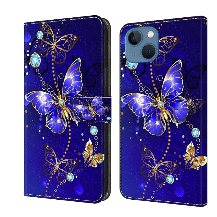 Crystal 3D Shockproof Protective Leather Phone Case, For iPhone 15, For iPhone 14 Pro Max
