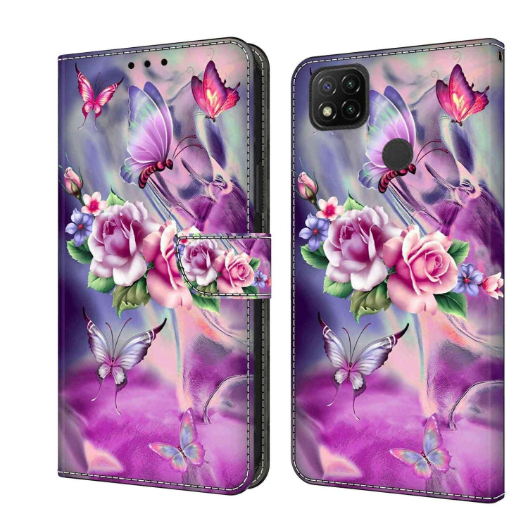 Crystal 3D Shockproof Protective Leather Phone Case, For Xiaomi Redmi 9, For Xiaomi Redmi 9C