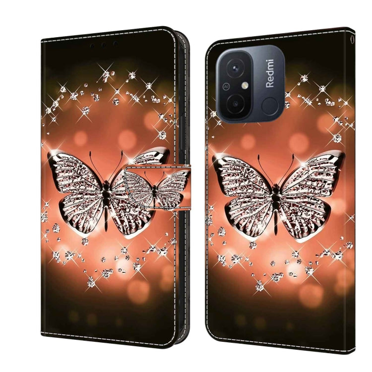 Crystal 3D Shockproof Protective Leather Phone Case, For Xiaomi Redmi Note 12 5G Global / Poco X5, For Xiaomi Redmi 11A 4G / Redmi 12C Global