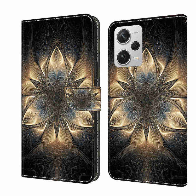 Crystal 3D Shockproof Protective Leather Phone Case, For Xiaomi Redmi Note 12 4G, For Xiaomi Redmi Note 12 Pro+