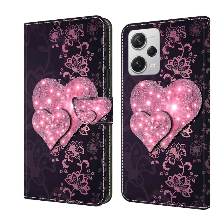 Crystal 3D Shockproof Protective Leather Phone Case, For Xiaomi Redmi Note 12 4G, For Xiaomi Redmi Note 12 Pro+