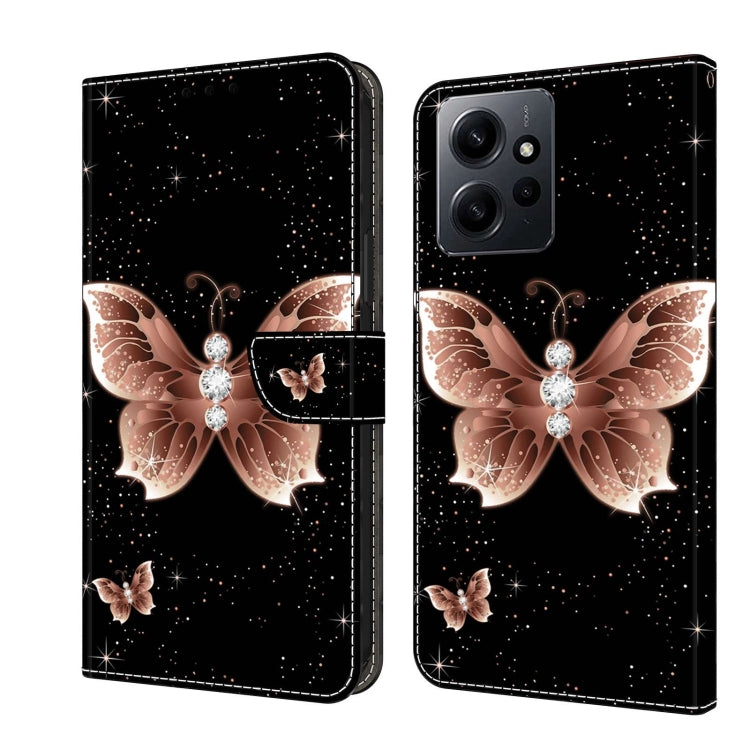 Crystal 3D Shockproof Protective Leather Phone Case, For Xiaomi Redmi Note 12 4G, For Xiaomi Redmi Note 12 Pro+
