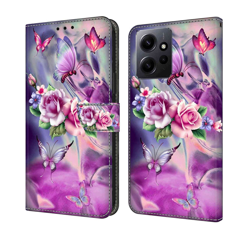 Crystal 3D Shockproof Protective Leather Phone Case, For Xiaomi Redmi Note 12 4G, For Xiaomi Redmi Note 12 Pro+