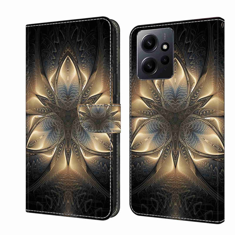 Crystal 3D Shockproof Protective Leather Phone Case, For Xiaomi Redmi Note 12 4G, For Xiaomi Redmi Note 12 Pro+