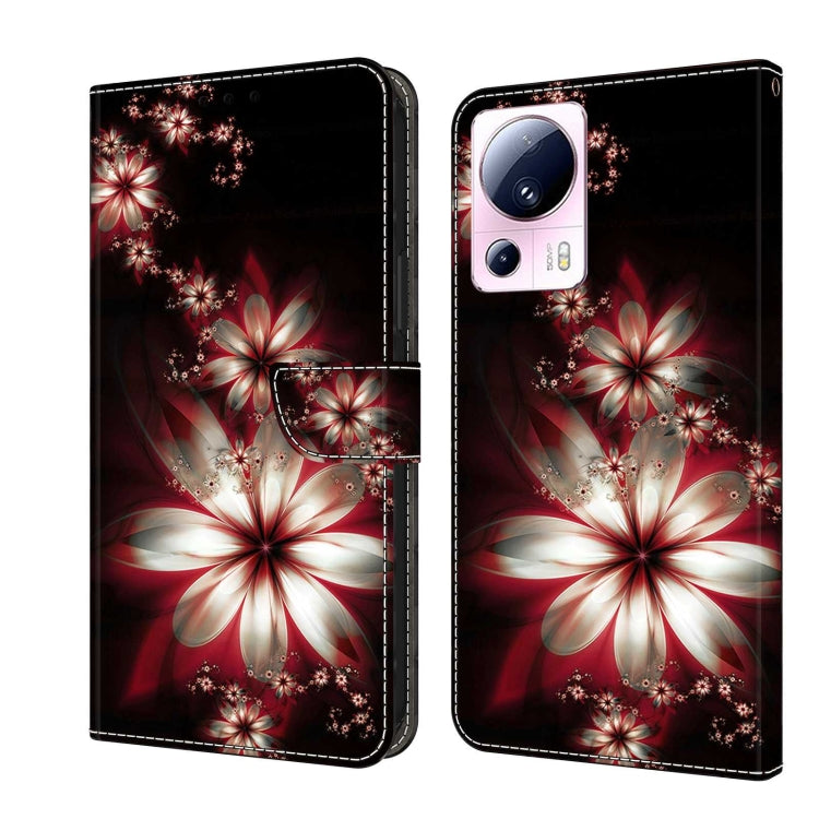 Crystal 3D Shockproof Protective Leather Phone Case, For Xiaomi 13 Lite, For Xiaomi 13 Pro