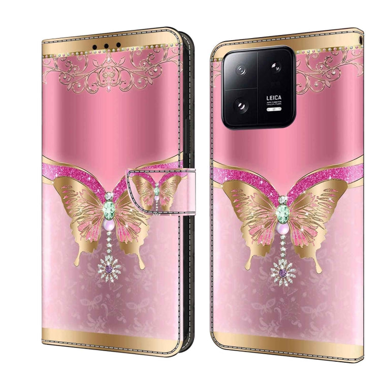 Crystal 3D Shockproof Protective Leather Phone Case, For Xiaomi 13 Lite, For Xiaomi 13 Pro