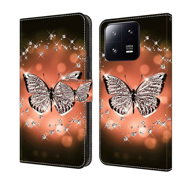 Crystal 3D Shockproof Protective Leather Phone Case, For Xiaomi 13 Lite, For Xiaomi 13 Pro