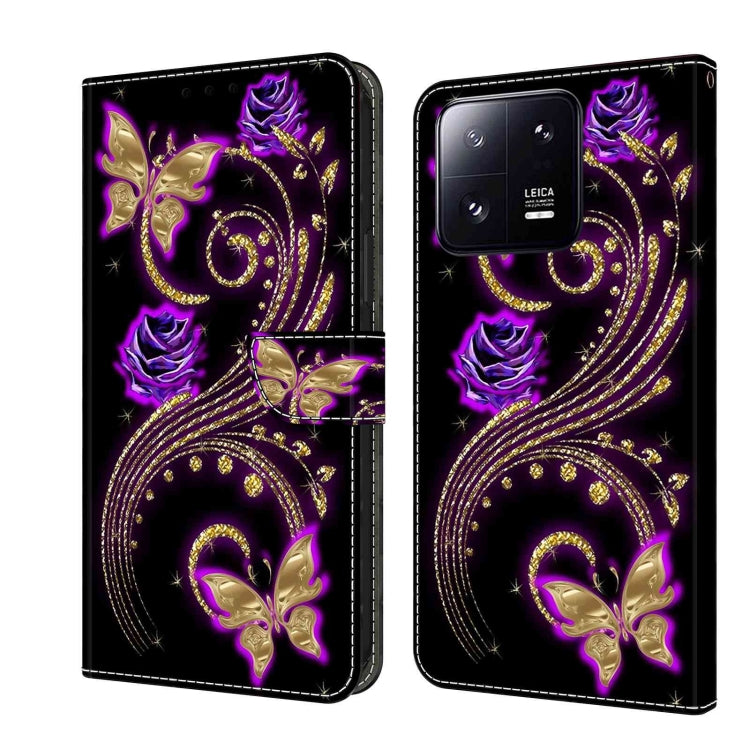 Crystal 3D Shockproof Protective Leather Phone Case, For Xiaomi 13 Lite, For Xiaomi 13 Pro