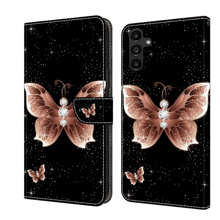 Crystal 3D Shockproof Protective Leather Phone Case, For Samsung Galaxy A14 4G / 5G, For Samsung Galaxy A24