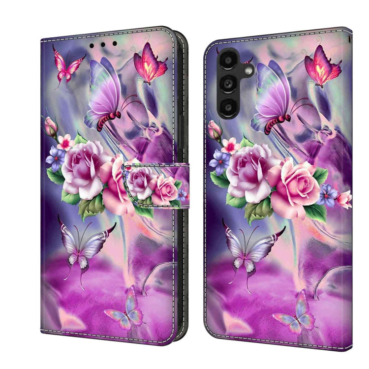 Crystal 3D Shockproof Protective Leather Phone Case, For Samsung Galaxy A14 4G / 5G, For Samsung Galaxy A24