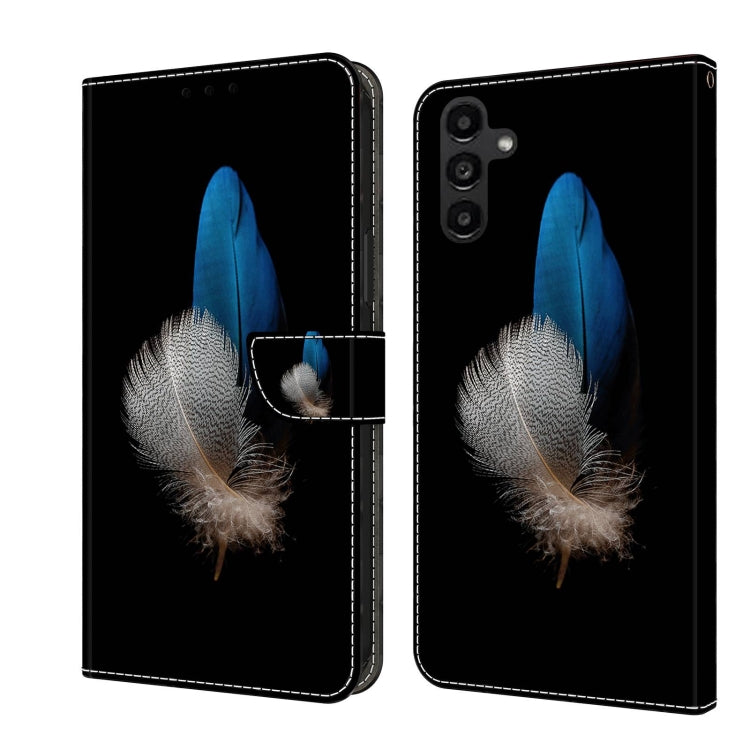 Crystal 3D Shockproof Protective Leather Phone Case, For Samsung Galaxy A14 4G / 5G, For Samsung Galaxy A24