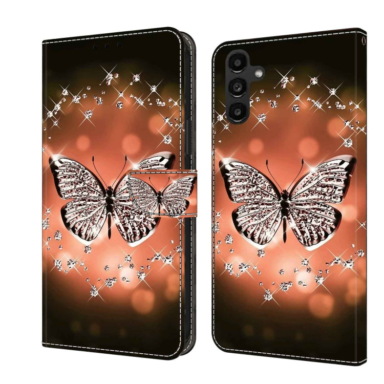 Crystal 3D Shockproof Protective Leather Phone Case, For Samsung Galaxy A14 4G / 5G, For Samsung Galaxy A24