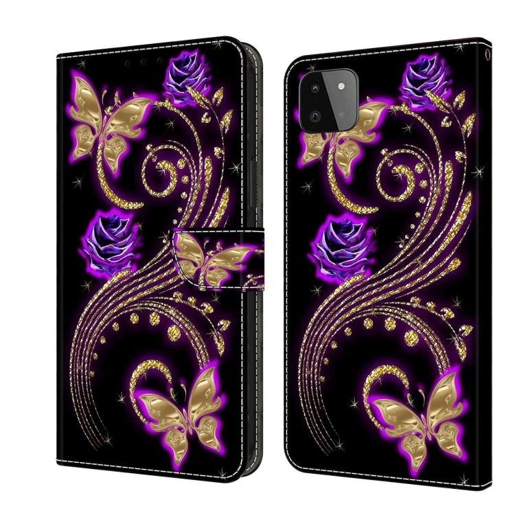 Crystal 3D Shockproof Protective Leather Phone Case, For Samsung Galaxy A22 5G, For Samsung Galaxy S21 FE 5G