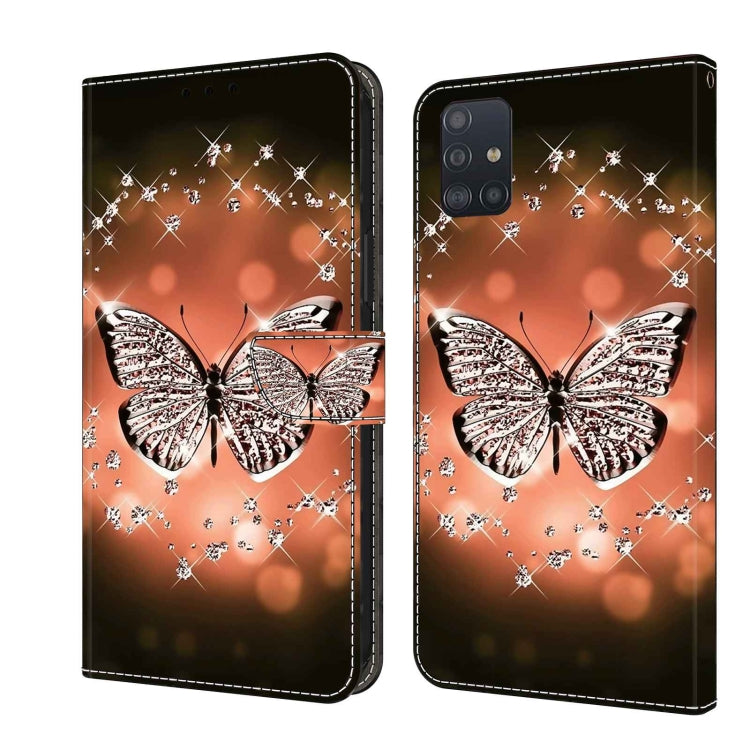 Crystal 3D Shockproof Protective Leather Phone Case, For Samsung Galaxy A51 4G, For Samsung Galaxy A50