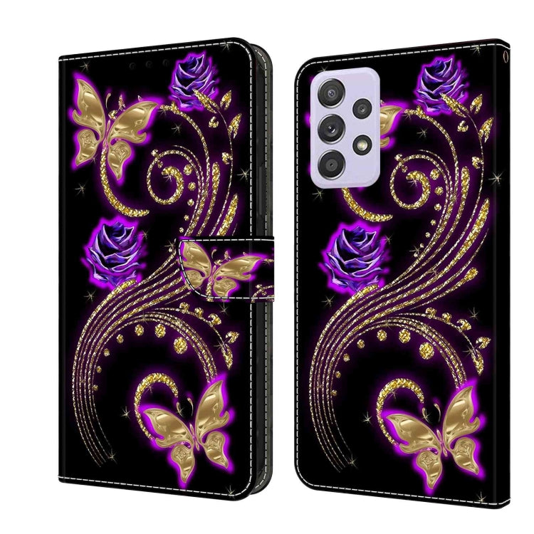 Crystal 3D Shockproof Protective Leather Phone Case, For Samsung Galaxy S22, For Samsung Galaxy A52 / A52s 5G