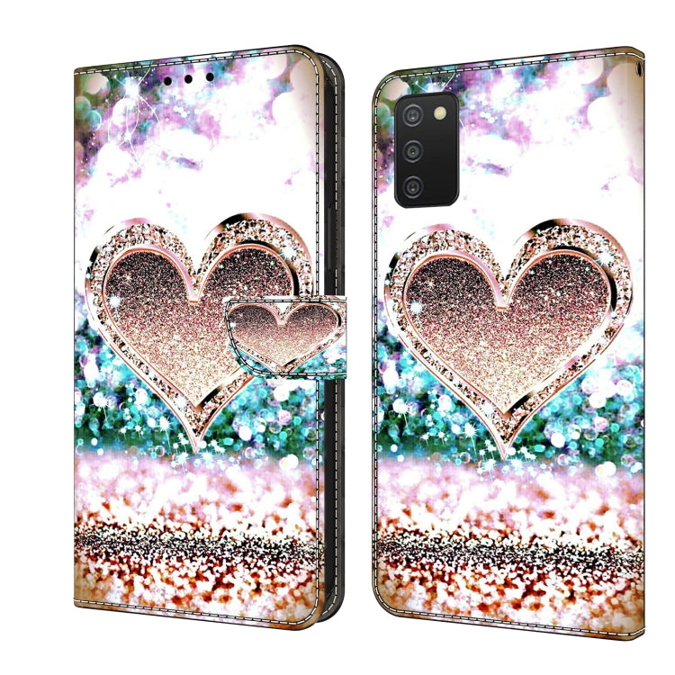Crystal 3D Shockproof Protective Leather Phone Case, For Samsung Galaxy A03s, For Samsung Galaxy A53