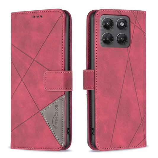 Magnetic Buckle Rhombus Texture Leather Phone Case, For Motorola Moto G37/G37 Power 5G, For Motorola Moto G67 5G / G77 5G, For Motorola Edge 70 Fusion 5G, For Motorola Moto G86 5G, For Motorola Moto G56 5G, For Motorola Edge 60 Pro                     ...