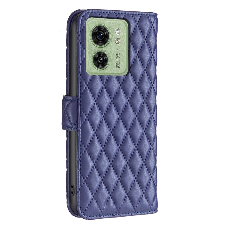 Diamond Lattice Wallet Flip Leather Phone Case, For Motorola Edge 40