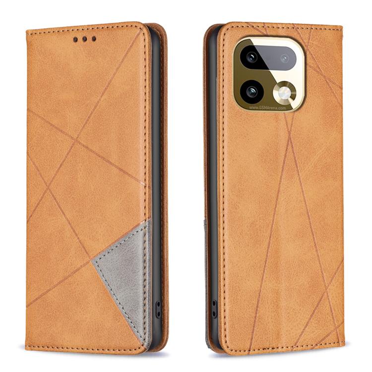 Rhombus Texture Leather Phone Case, For Realme 16T 5G, For Realme 16 5G, For Realme 16 Pro+ 5G, For Realme 16 Pro 5G, For Realme 15 Pro 5G, For Realme 15 5G, For Realme C53