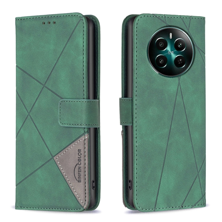 Magnetic Buckle Rhombus Texture Leather Phone Case, For Realme 14 Pro, For Realme 14X 5G, For Realme C75 4G, For Realme Note 60 / C61, For Realme 13 Pro 5G / 13 Pro+ 5G, For Realme GT 6 / GT 6T, For Realme C61 / C63, For Realme 12+ 5G