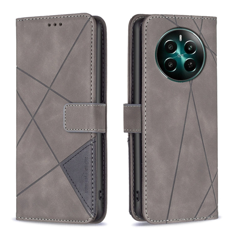 Magnetic Buckle Rhombus Texture Leather Phone Case, For Realme 14 Pro, For Realme 14X 5G, For Realme C75 4G, For Realme Note 60 / C61, For Realme 13 Pro 5G / 13 Pro+ 5G, For Realme GT 6 / GT 6T, For Realme C61 / C63, For Realme 12+ 5G