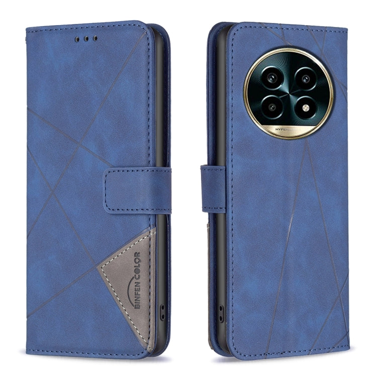 Magnetic Buckle Rhombus Texture Leather Phone Case, For Realme 14 Pro, For Realme 14X 5G, For Realme C75 4G, For Realme Note 60 / C61, For Realme 13 Pro 5G / 13 Pro+ 5G, For Realme GT 6 / GT 6T, For Realme C61 / C63, For Realme 12+ 5G