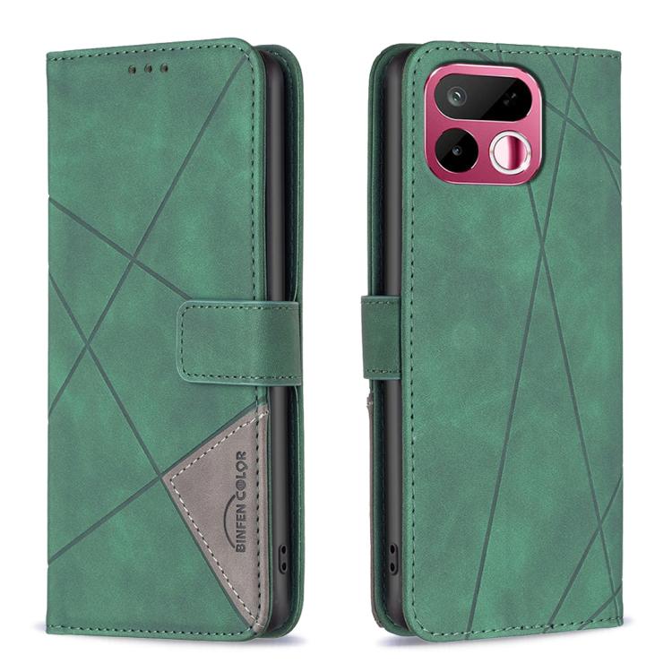 Magnetic Buckle Rhombus Texture Leather Phone Case, For Realme 16T 5G, For Realme 16 5G, For Realme 16 Pro+ 5G, For Realme 16 Pro 5G, For Realme 15 Pro 5G, For Realme 15 5G, For Realme 14 5G Global, For Realme P3 Pro