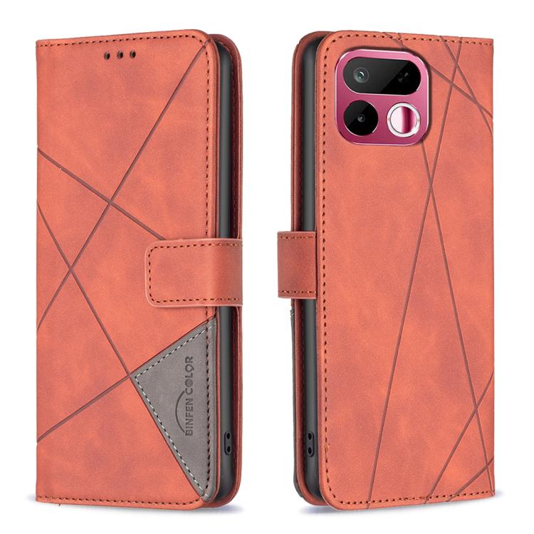 Magnetic Buckle Rhombus Texture Leather Phone Case, For Realme 16T 5G, For Realme 16 5G, For Realme 16 Pro+ 5G, For Realme 16 Pro 5G, For Realme 15 Pro 5G, For Realme 15 5G, For Realme 14 5G Global, For Realme P3 Pro