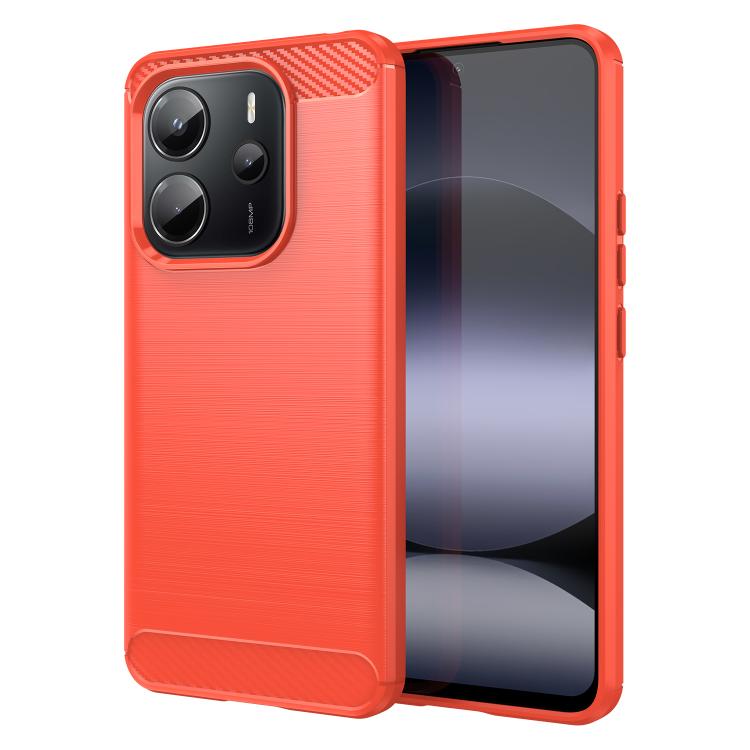 Carbon Fiber Brushed Texture TPU Phone Case, For Redmi A7 Pro 171mm / Poco C85x 5G, For Redmi R70m 5G, For Redmi R70 5G, For Redmi 15a 5G, For Redmi Turbo 5 Max / Poco X8 Pro Max, For Redmi Turbo 5 5G / Poco X8 Pro 5G                                   ...