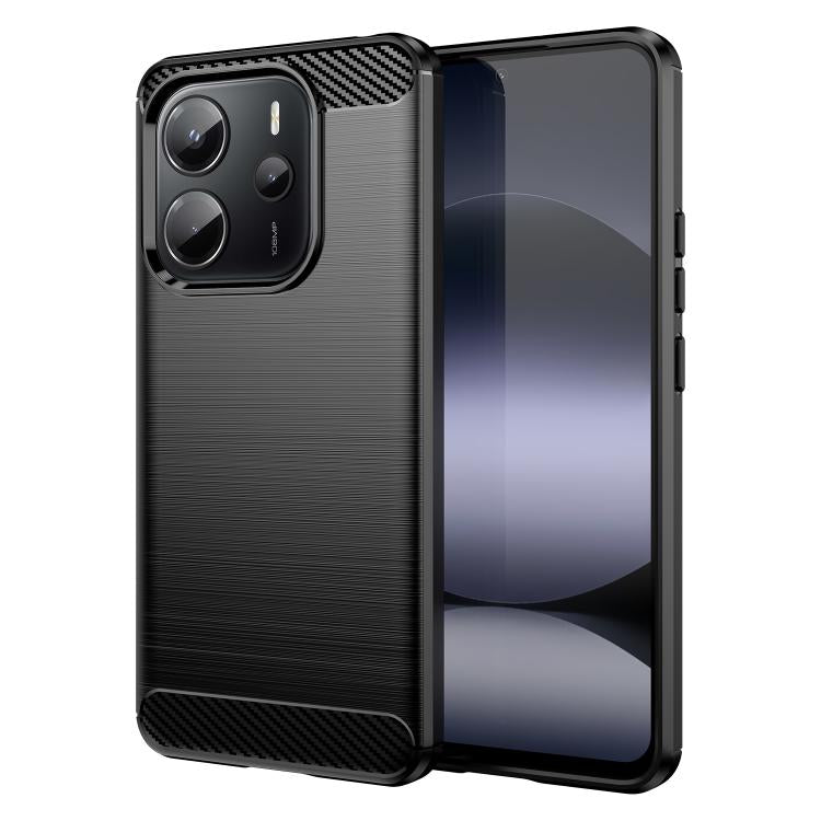 Carbon Fiber Brushed Texture TPU Phone Case, For Redmi A7 Pro 171mm / Poco C85x 5G, For Redmi R70m 5G, For Redmi R70 5G, For Redmi 15a 5G, For Redmi Turbo 5 Max / Poco X8 Pro Max, For Redmi Turbo 5 5G / Poco X8 Pro 5G                                   ...