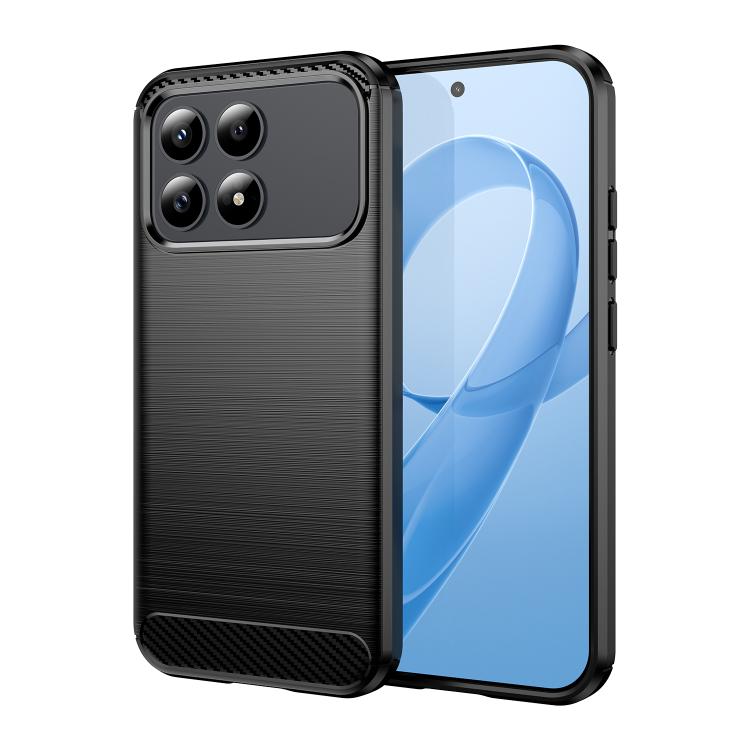 Carbon Fiber Brushed Texture TPU Phone Case, For Redmi A7 Pro 171mm / Poco C85x 5G, For Redmi R70m 5G, For Redmi R70 5G, For Redmi 15a 5G, For Redmi Turbo 5 Max / Poco X8 Pro Max, For Redmi Turbo 5 5G / Poco X8 Pro 5G                                   ...