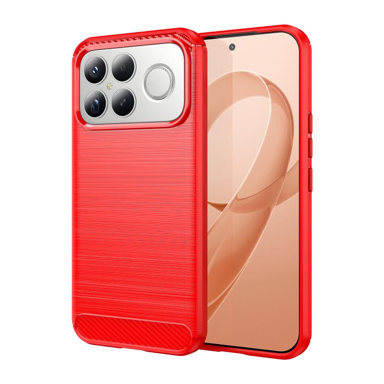 Carbon Fiber Brushed Texture TPU Phone Case, For Redmi A7 Pro 171mm / Poco C85x 5G, For Redmi R70m 5G, For Redmi R70 5G, For Redmi 15a 5G, For Redmi Turbo 5 Max / Poco X8 Pro Max, For Redmi Turbo 5 5G / Poco X8 Pro 5G                                   ...