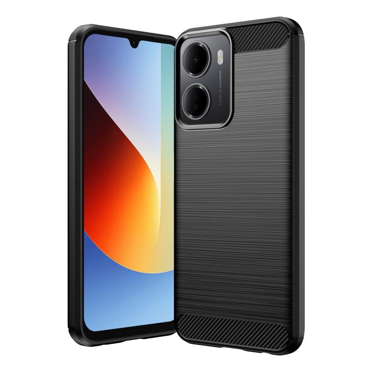 Carbon Fiber Brushed Texture TPU Phone Case, For Redmi A7 Pro 171mm / Poco C85x 5G, For Redmi R70m 5G, For Redmi R70 5G, For Redmi 15a 5G, For Redmi Turbo 5 Max / Poco X8 Pro Max, For Redmi Turbo 5 5G / Poco X8 Pro 5G                                   ...