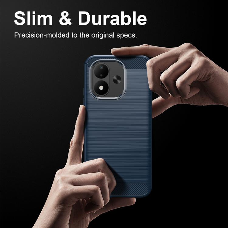Carbon Fiber Brushed Texture TPU Phone Case, For Redmi Note 17 4G Global 169.7mm, For Redmi Note 17 Pro+ 5G Global 163.4mm, For Redmi Note 17 Pro 5G Global 163.5mm, For Redmi K100 Pro Max 5G, For Redmi 17 5G / 4G Global 170mm                           ...