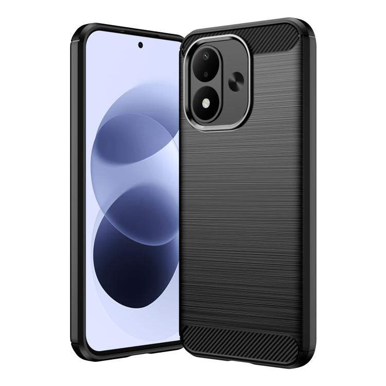 Carbon Fiber Brushed Texture TPU Phone Case, For Redmi Note 17 Pro 5G Global 163mm, For Redmi Note 17 5G / 4G Global 171mm, For Redmi Note 17 Pro+ 5G Global 163mm, For Redmi 17 5G / 4G Global 170mm, For Redmi A7 Pro 171mm / Poco C85x 5G, For Redmi R70m...