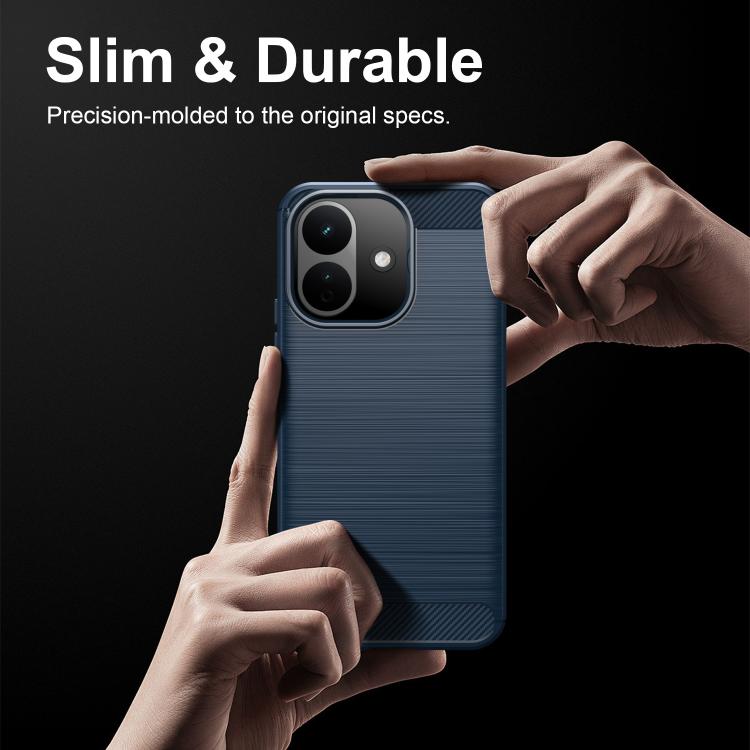 Carbon Fiber Brushed Texture TPU Phone Case, For Redmi Note 17 Pro 5G Global 163mm, For Redmi Note 17 5G / 4G Global 171mm, For Redmi Note 17 Pro+ 5G Global 163mm, For Redmi 17 5G / 4G Global 170mm, For Redmi A7 Pro 171mm / Poco C85x 5G, For Redmi R70m...