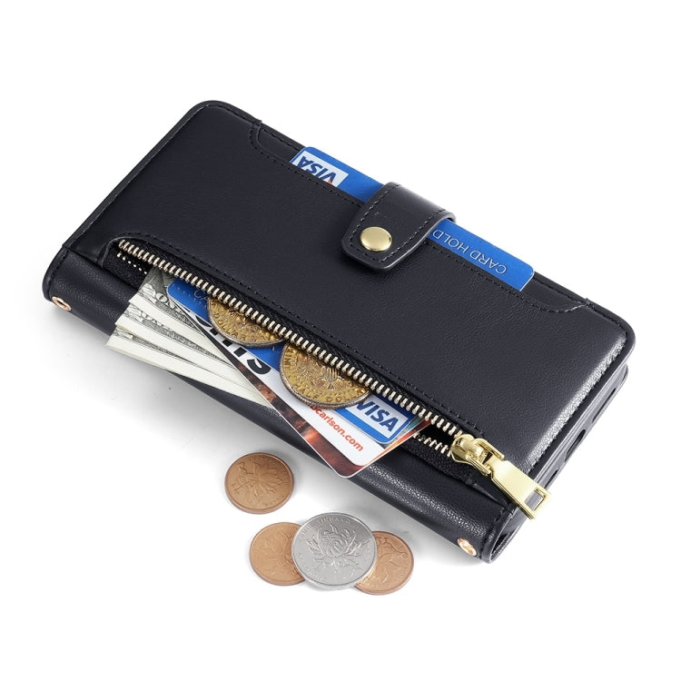 Sheep Texture Cross-body Zipper Wallet Leather Phone Case, For Infinix GT 10 Pro 5G