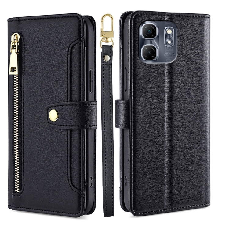 Sheep Texture Cross-body Zipper Wallet Leather Phone Case, For Infinix Note 50x 5G, For Infinix Note 50 Pro+ 5G, For Infinix Note 50 4G, For Infinix Hot 50i 4G, For Infinix Hot 50 4G, For Infinix Hot 50 5G, For Infinix Zero 40 4G, For Infinix Note 40 5G