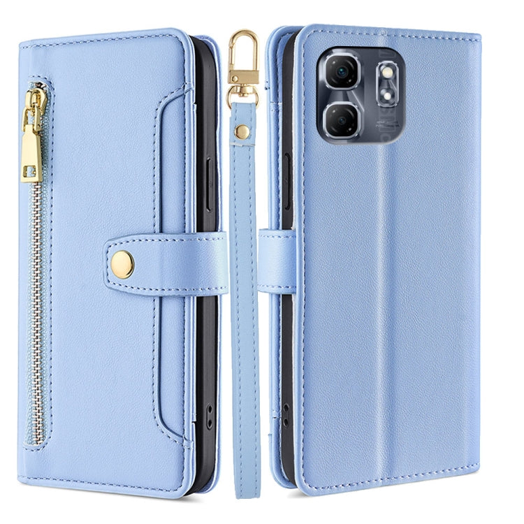 Sheep Texture Cross-body Zipper Wallet Leather Phone Case, For Infinix Note 50x 5G, For Infinix Note 50 Pro+ 5G, For Infinix Note 50 4G, For Infinix Hot 50i 4G, For Infinix Hot 50 4G, For Infinix Hot 50 5G, For Infinix Zero 40 4G, For Infinix Note 40 5G