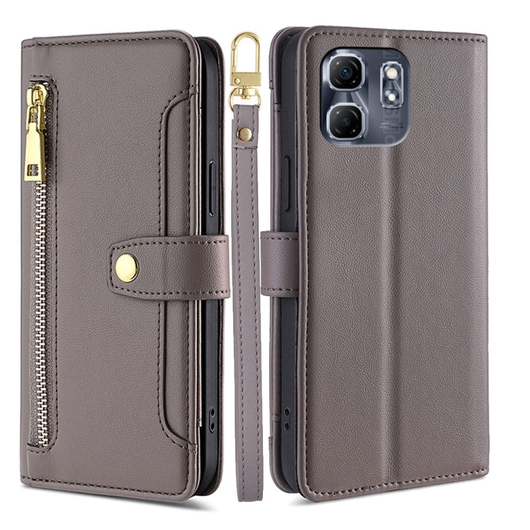 Sheep Texture Cross-body Zipper Wallet Leather Phone Case, For Infinix Note 50x 5G, For Infinix Note 50 Pro+ 5G, For Infinix Note 50 4G, For Infinix Hot 50i 4G, For Infinix Hot 50 4G, For Infinix Hot 50 5G, For Infinix Zero 40 4G, For Infinix Note 40 5G
