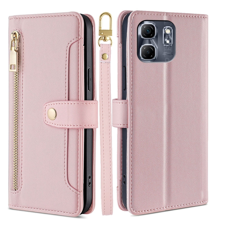 Sheep Texture Cross-body Zipper Wallet Leather Phone Case, For Infinix Note 50x 5G, For Infinix Note 50 Pro+ 5G, For Infinix Note 50 4G, For Infinix Hot 50i 4G, For Infinix Hot 50 4G, For Infinix Hot 50 5G, For Infinix Zero 40 4G, For Infinix Note 40 5G