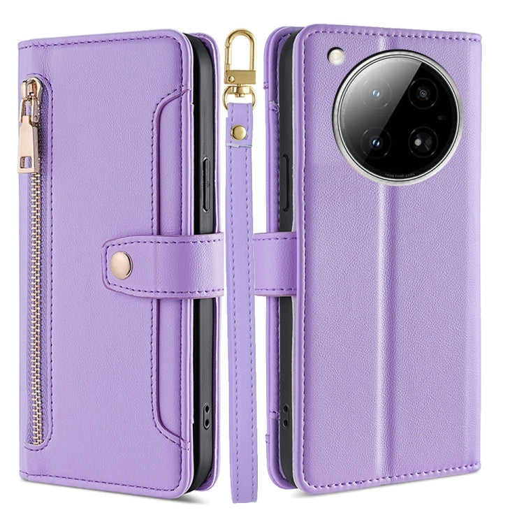 Sheep Texture Cross-body Zipper Wallet Leather Phone Case, For Infinix Note 50x 5G, For Infinix Note 50 Pro+ 5G, For Infinix Note 50 4G, For Infinix Hot 50i 4G, For Infinix Hot 50 4G, For Infinix Hot 50 5G, For Infinix Zero 40 4G, For Infinix Note 40 5G