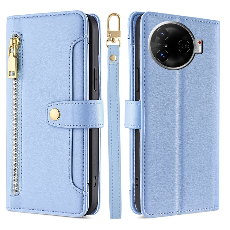 Sheep Texture Cross-body Zipper Wallet Leather Phone Case, For Tecno Spark 30 4G, For Tecno Pova 6 Neo 5G, For Tecno Camon 30 Premier 5G, For Tecno Camon 30 Pro 5G, For Tecno Camon 30, For Tecno Pova 5 Pro, For Tecno Pova Neo 3                         ...
