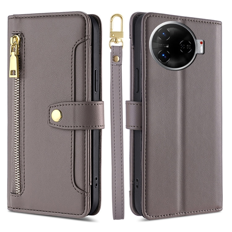 Sheep Texture Cross-body Zipper Wallet Leather Phone Case, For Tecno Spark 30 4G, For Tecno Pova 6 Neo 5G, For Tecno Camon 30 Premier 5G, For Tecno Camon 30 Pro 5G, For Tecno Camon 30, For Tecno Pova 5 Pro, For Tecno Pova Neo 3                         ...