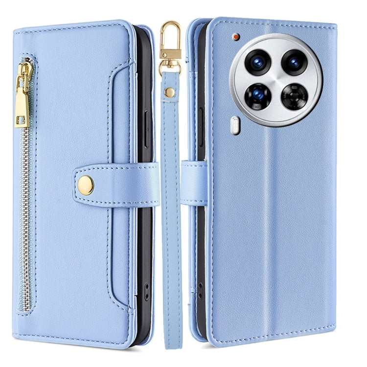 Sheep Texture Cross-body Zipper Wallet Leather Phone Case, For Tecno Spark 30 4G, For Tecno Pova 6 Neo 5G, For Tecno Camon 30 Premier 5G, For Tecno Camon 30 Pro 5G, For Tecno Camon 30, For Tecno Pova 5 Pro, For Tecno Pova Neo 3                         ...