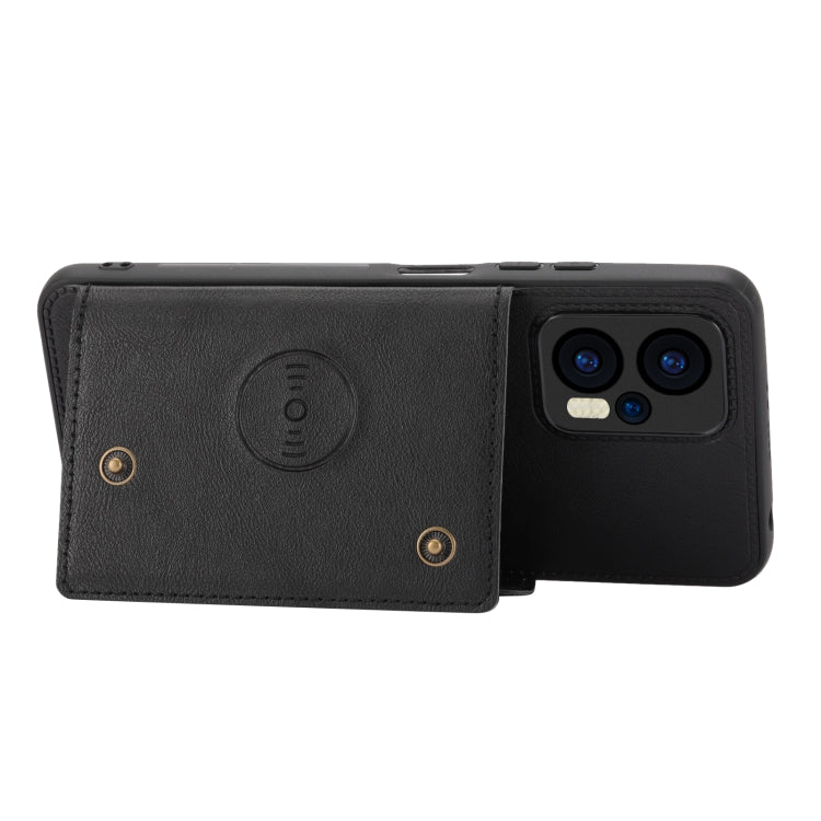 Double Buckle Card Slots Magnetic Phone Case, For Xiaomi Redmi Note 12 Turbo/Poco F5, For Xiaomi Redmi Note 12S 4G, For Xiaomi Redmi K40S / Poco F4